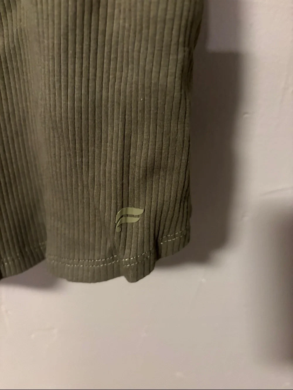 Fabletics Olive Ribbed Tank Top - Picture 3 of 5